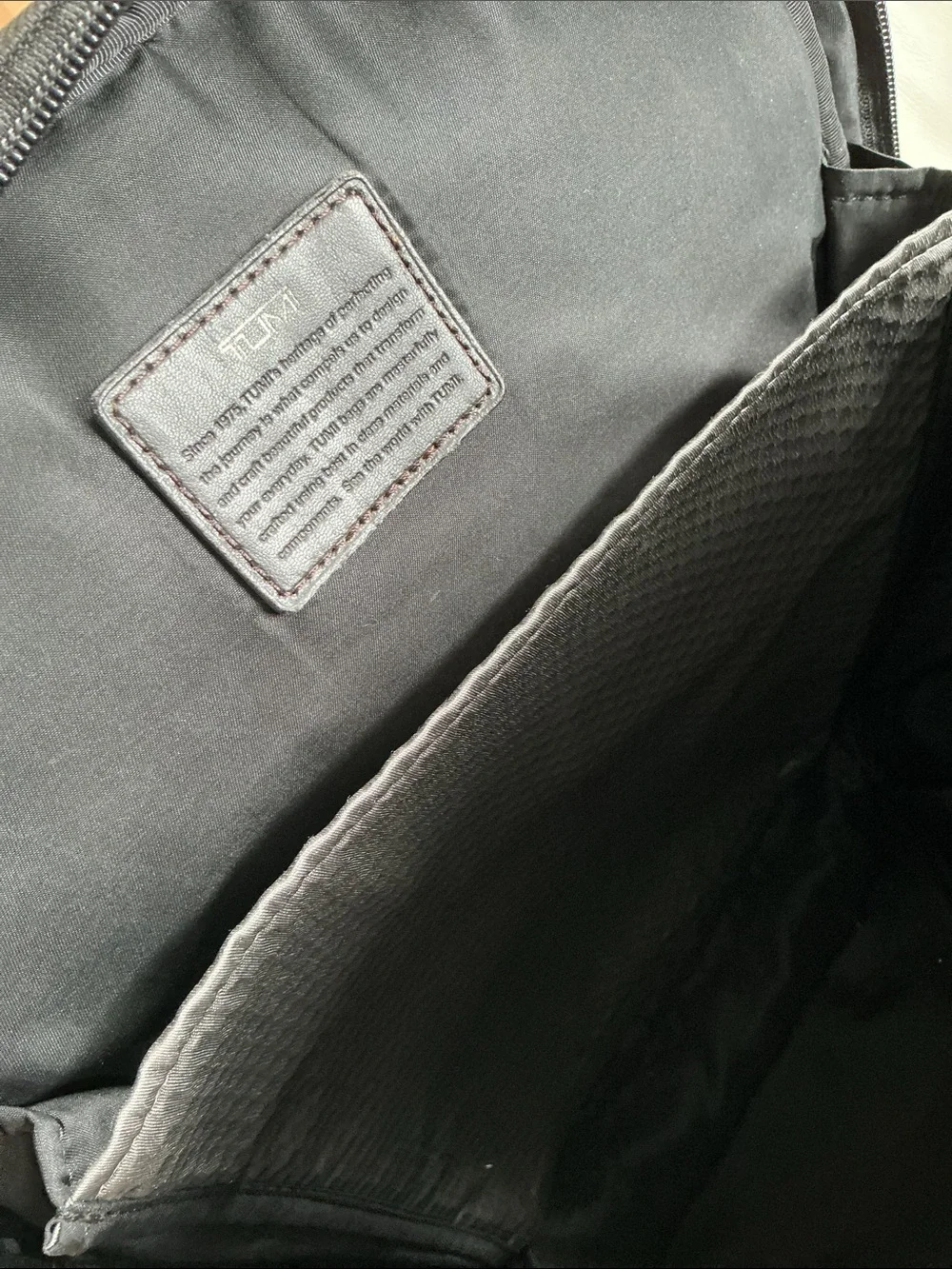 TUMI Canvas and Leather backpack large